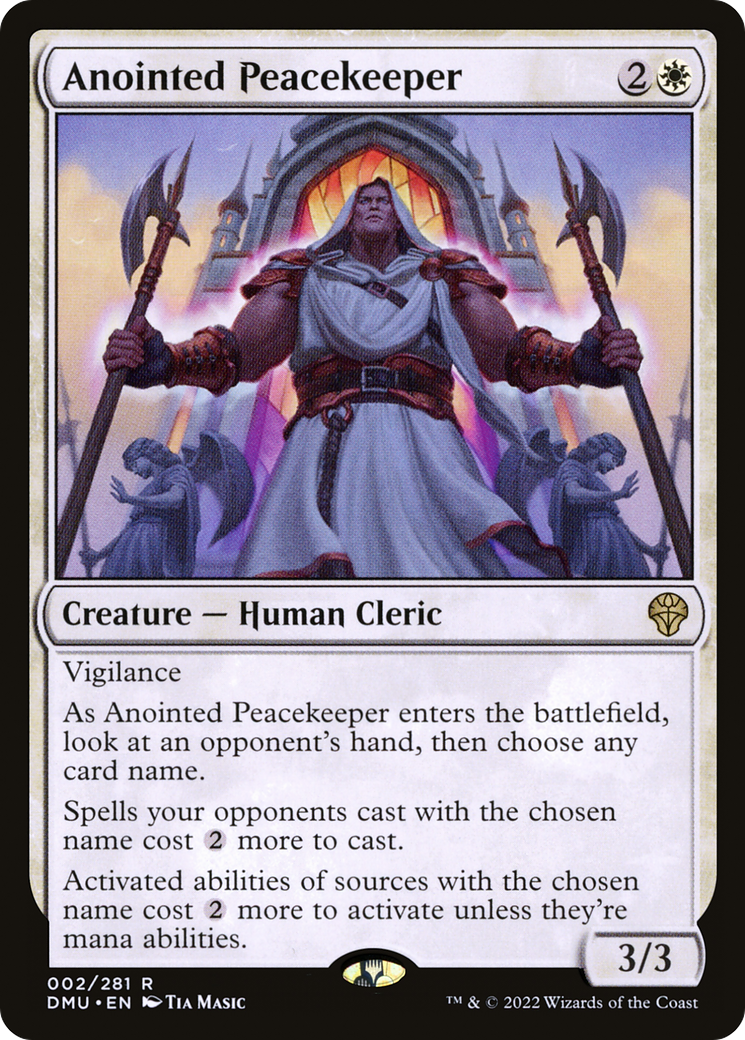 Anointed Peacekeeper (DMU-002) [Dominaria United] Foil
