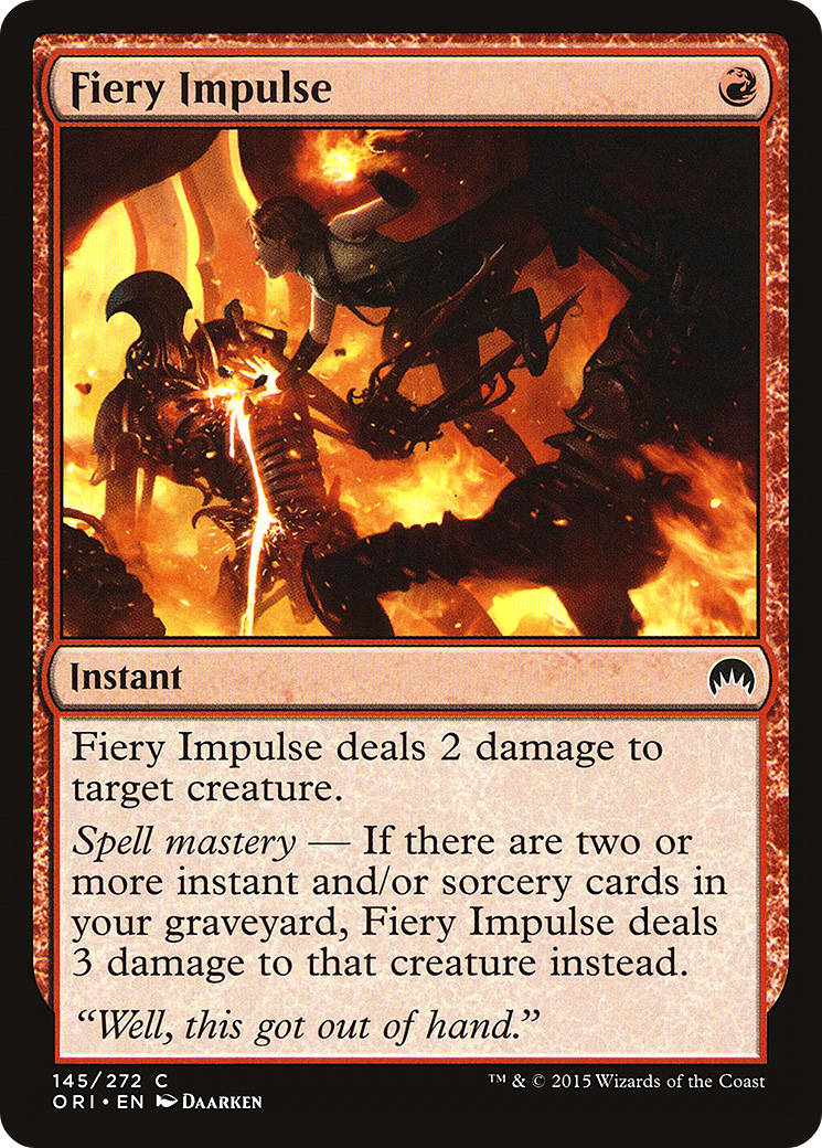 Fiery Impulse (ORI-145) [Magic Origins] Foil