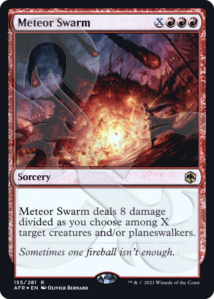 Meteor Swarm (AFR&-155) [Adventures in the Forgotten Realms Promos] Foil