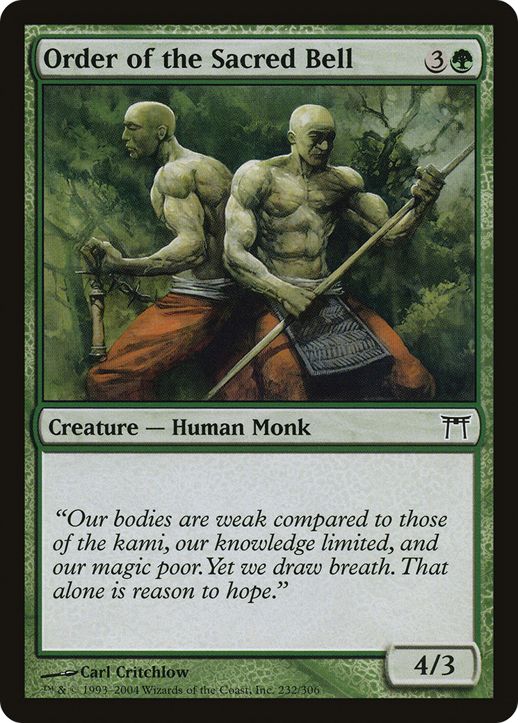 Order of the Sacred Bell (CHK-232) [Champions of Kamigawa]