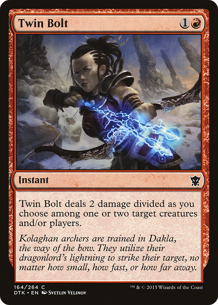 Twin Bolt (DTK-164) [Dragons of Tarkir] Foil
