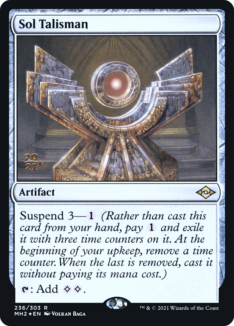 Sol Talisman (PRE-236) [Modern Horizons 2 Promos] Foil