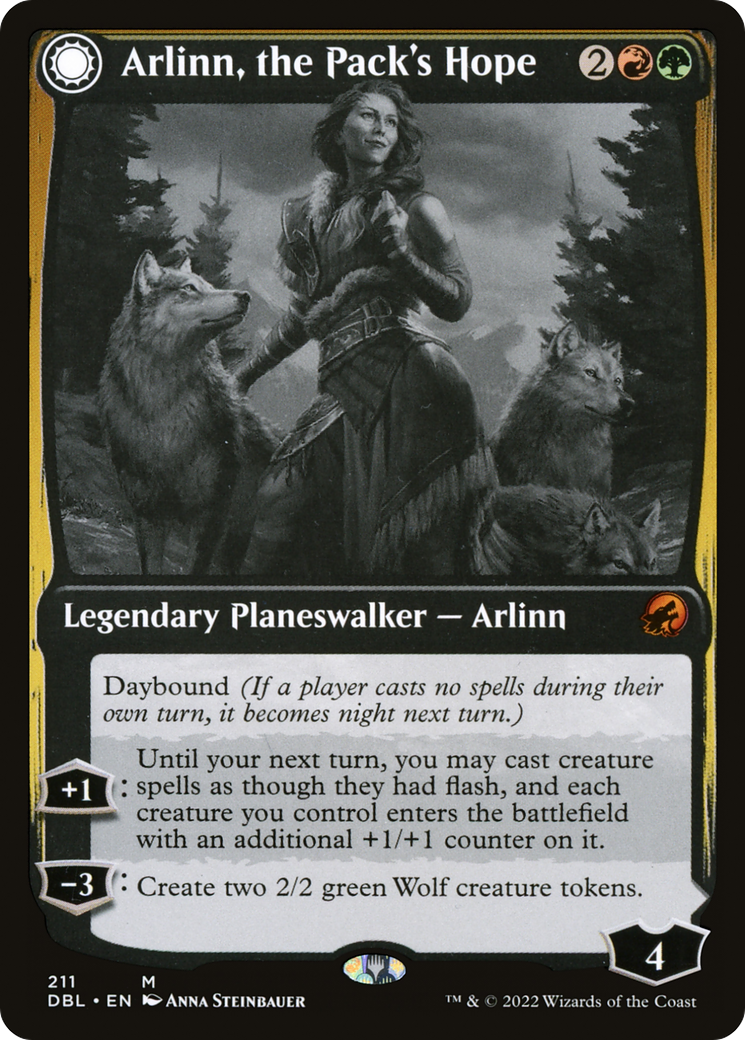 Arlinn, the Pack's Hope (DBL-211) [Innistrad: Double Feature] Foil