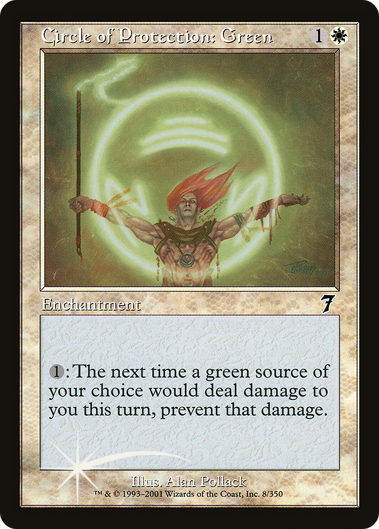 Circle of Protection: Green (7ED-008) [7th Edition]