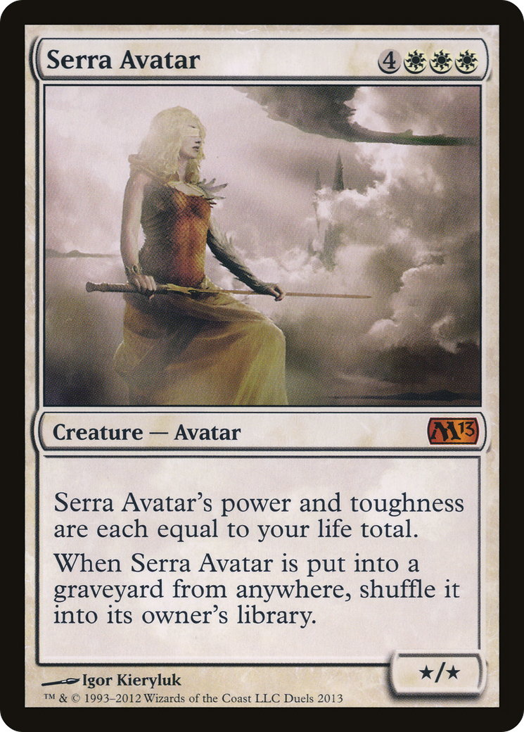 Serra Avatar (MEDIA-DUELS 2013) [Duels of the Planeswalkers 2013 Promos]