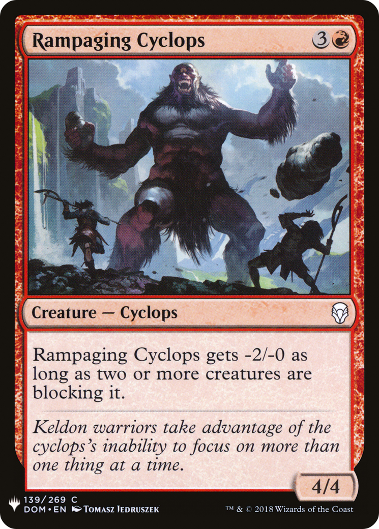 Rampaging Cyclops (LIST-139) [The List]