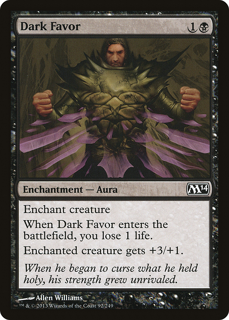 Dark Favor (M14-092) [Magic 2014] Foil