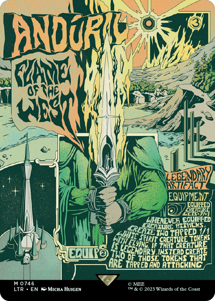 Anduril, Flame of the West (Borderless Poster) (LTR-746) [The Lord of the Rings: Tales of Middle-earth]