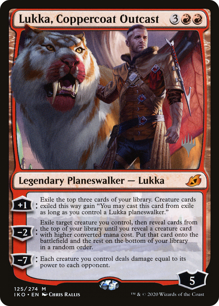 Lukka, Coppercoat Outcast (PPIKO-125) [Promo Pack: Ikoria: Lair of Behemoths Promos] Foil