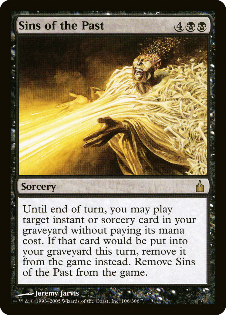 Sins of the Past (RAV-106) [Ravnica: City of Guilds] Foil