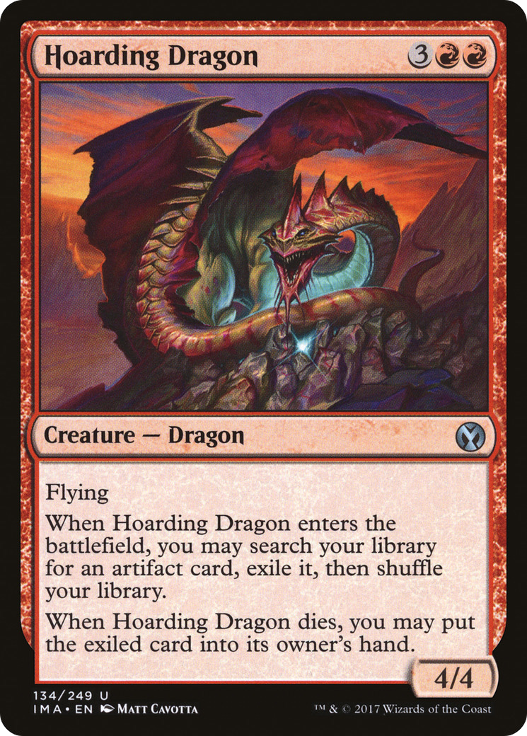 Hoarding Dragon (IMA-134) [Iconic Masters] Foil