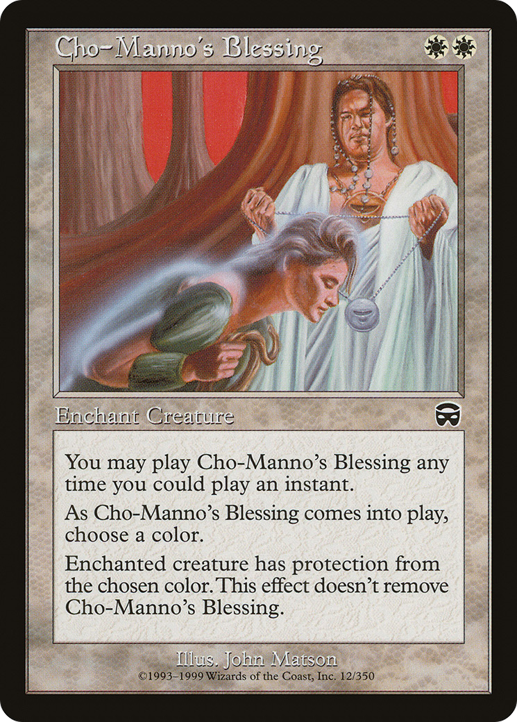 Cho-Manno's Blessing (MMQ-012) [Mercadian Masques] Foil