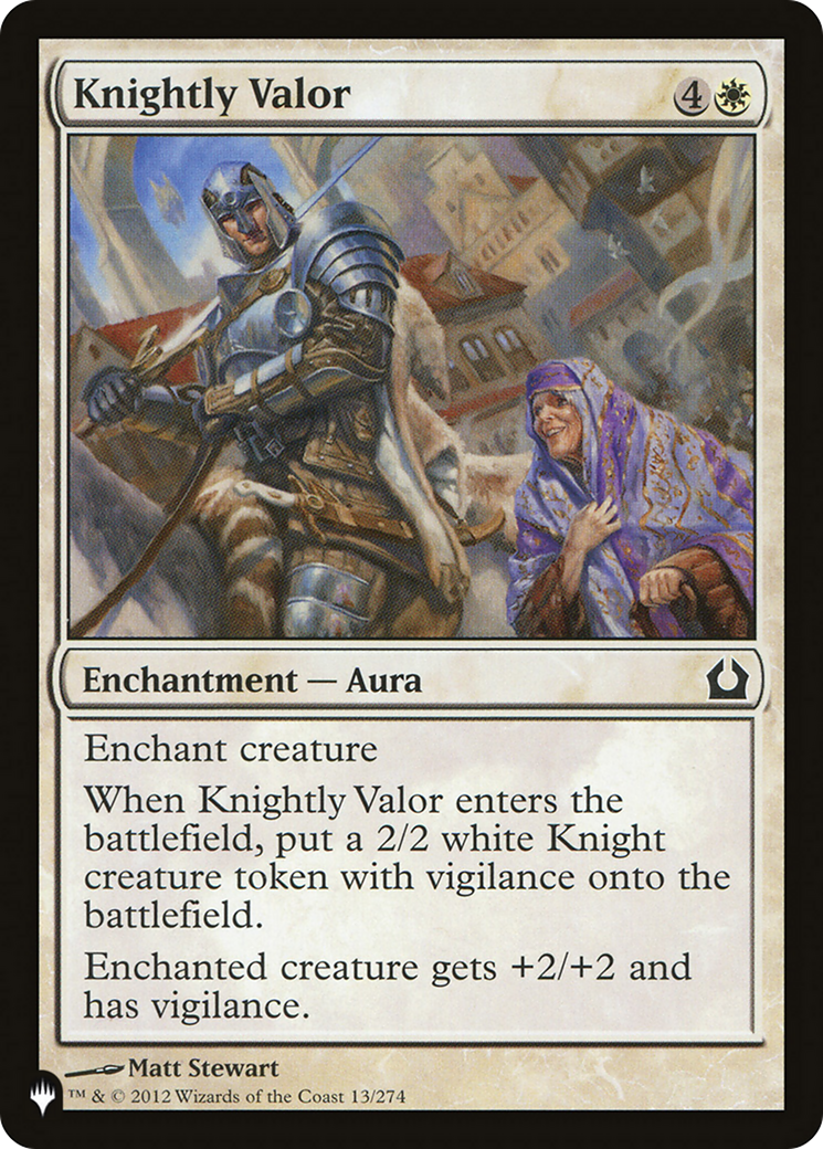 Knightly Valor (LIST-13/274) [The List]