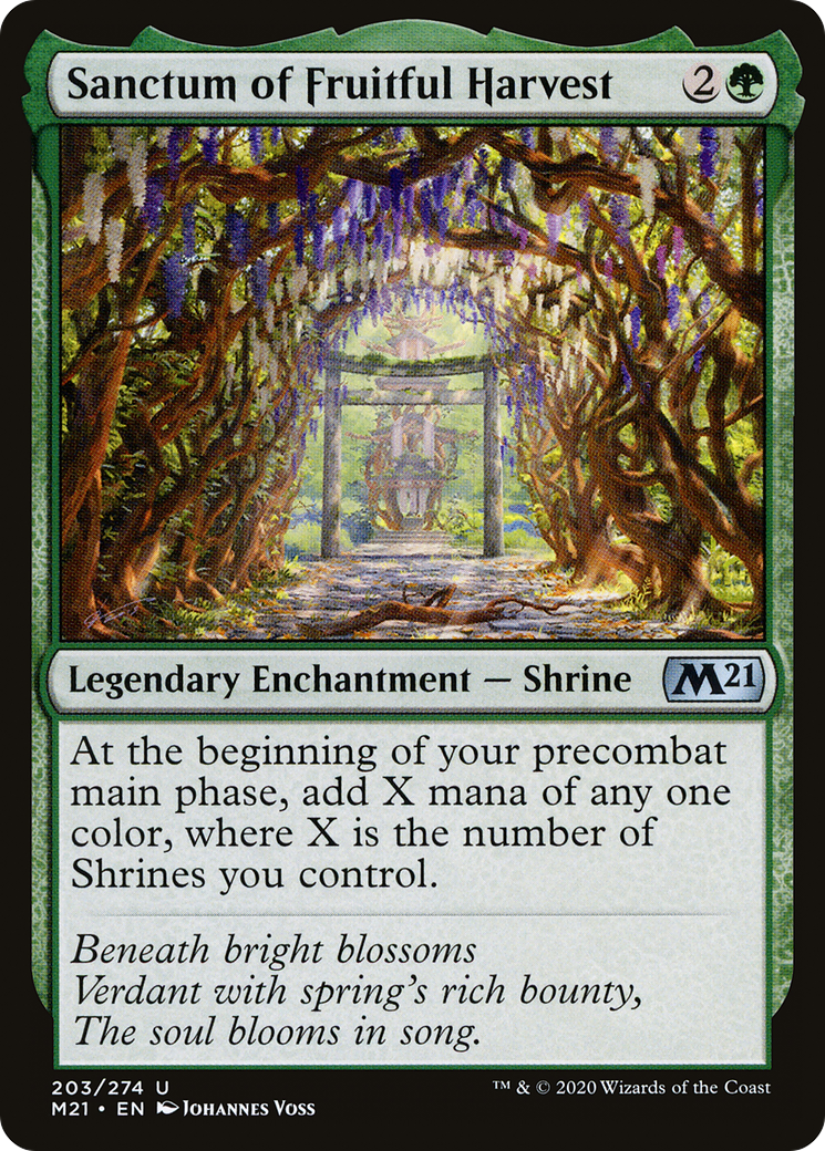 Sanctum of Fruitful Harvest (M21-203) [Core Set 2021] Foil