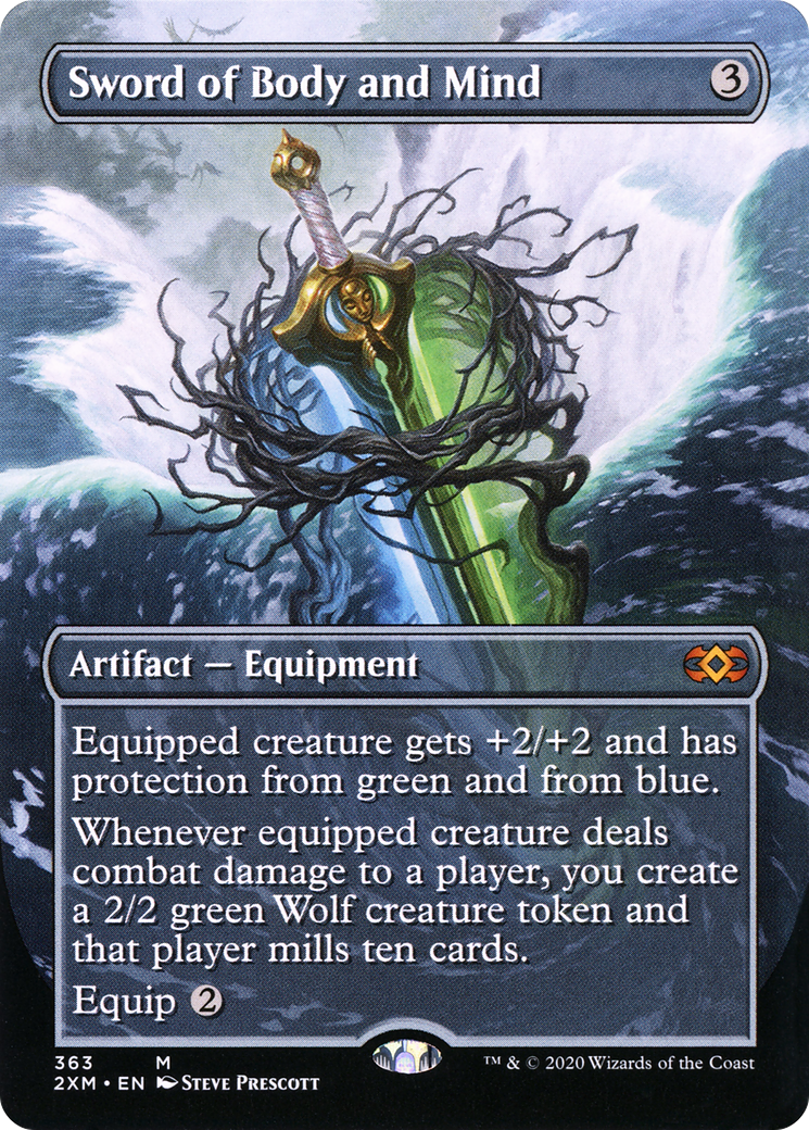 Sword of Body and Mind (Borderless) (2XM-363) [Double Masters] Foil