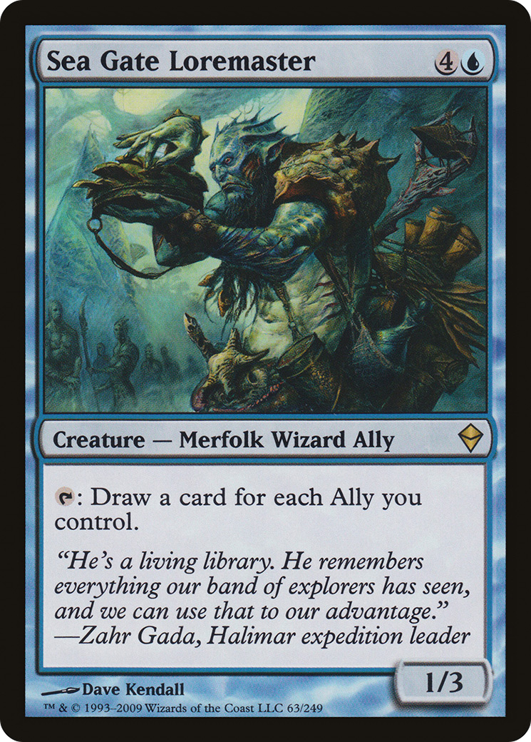Sea Gate Loremaster (ZEN-063) [Zendikar] Foil
