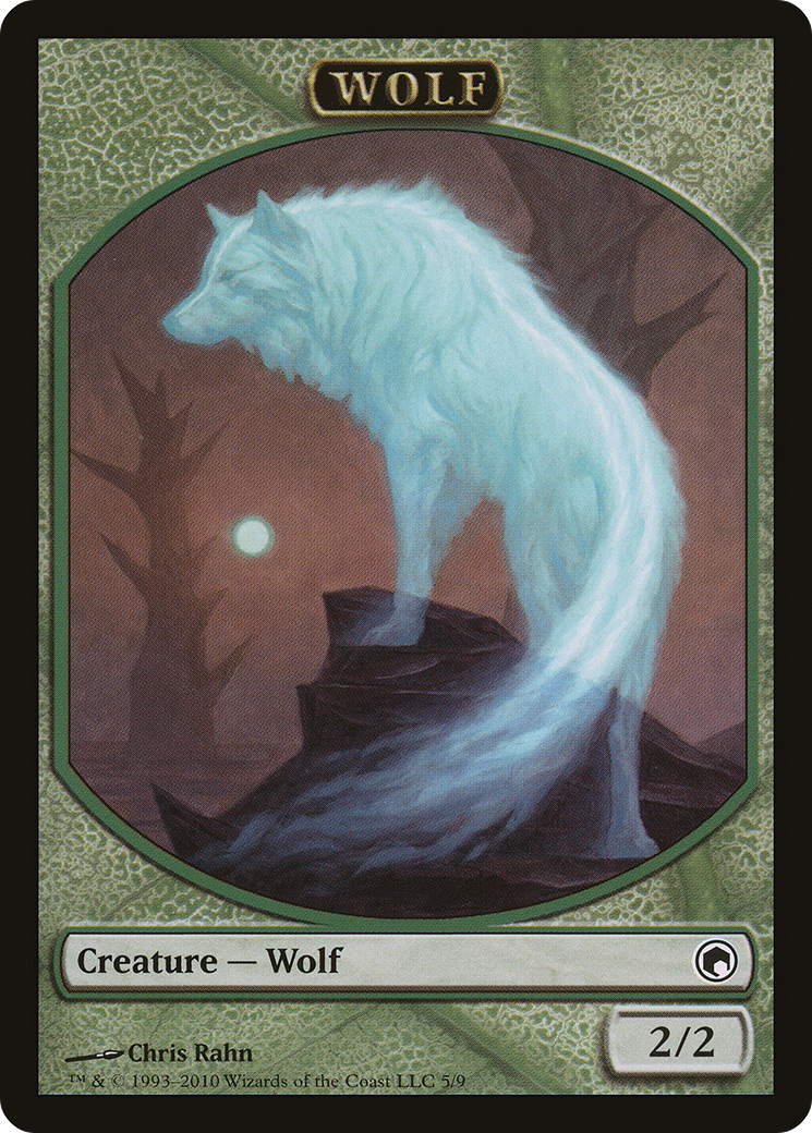 Wolf Token (SOM-005) [Scars of Mirrodin Tokens]