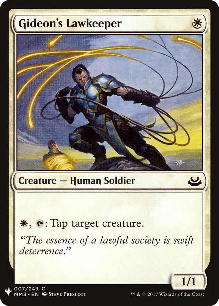 Gideon's Lawkeeper (LIST-007) [The List]