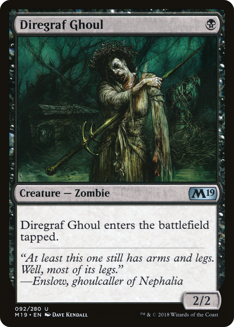 Diregraf Ghoul (M19-092) [Core Set 2019]