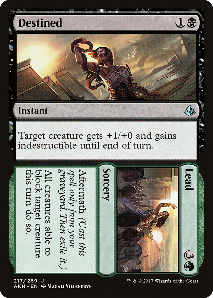 Destined // Lead (AKH-217) [Amonkhet] Foil