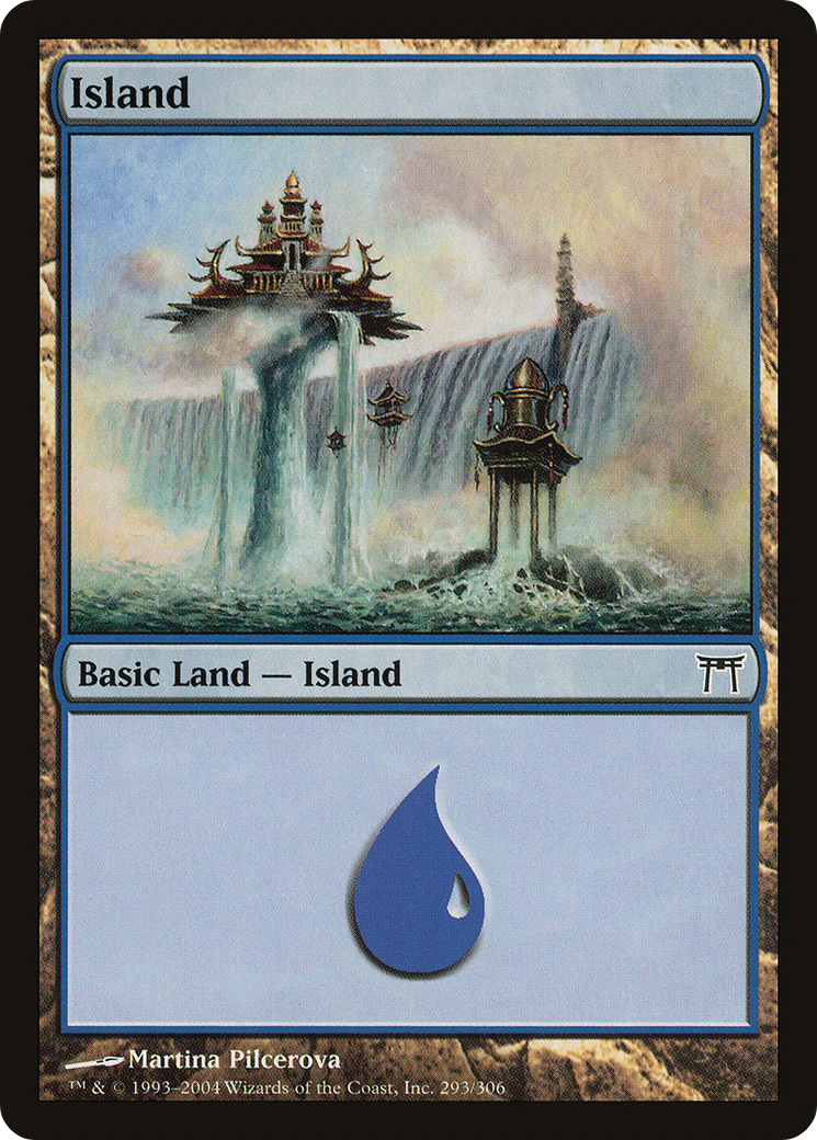 Island (CHK-293) [Champions of Kamigawa] Foil