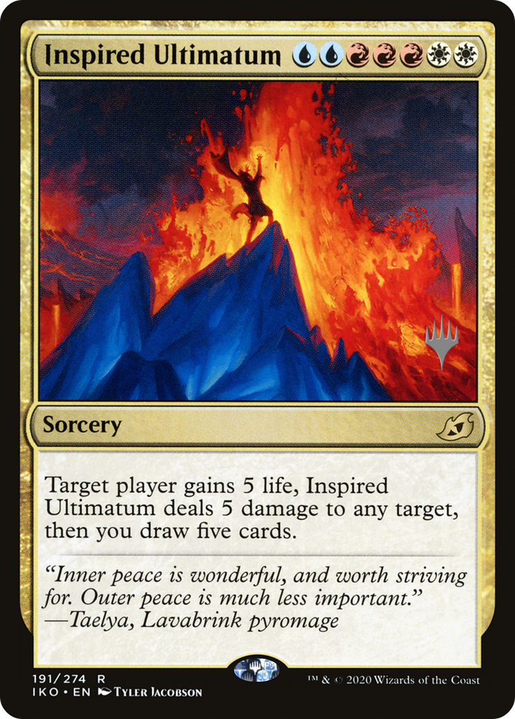 Inspired Ultimatum (PPIKO-191) [Promo Pack: Ikoria: Lair of Behemoths Promos] Foil