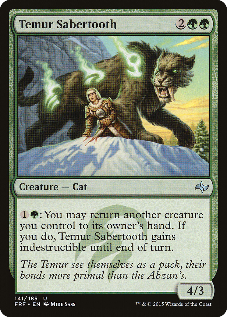 Temur Sabertooth (FRF-141) [Fate Reforged] Foil