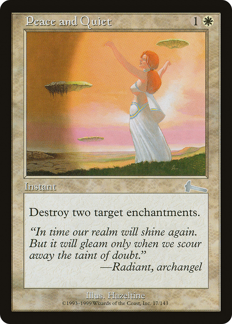 Peace and Quiet (ULG-017) [Urza's Legacy] Foil
