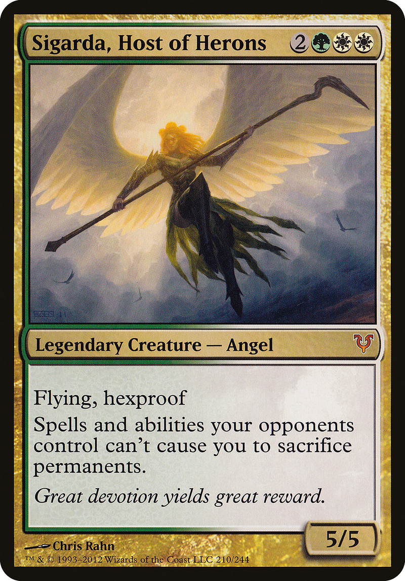 Sigarda, Host of Herons (Avacyn Restored) (OVER-210) [Open the Helvault] Foil