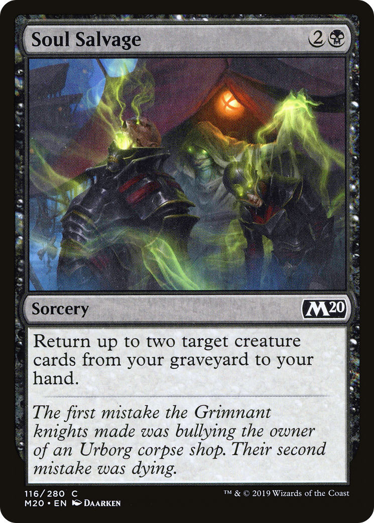 Soul Salvage (M20-116) [Core Set 2020] Foil