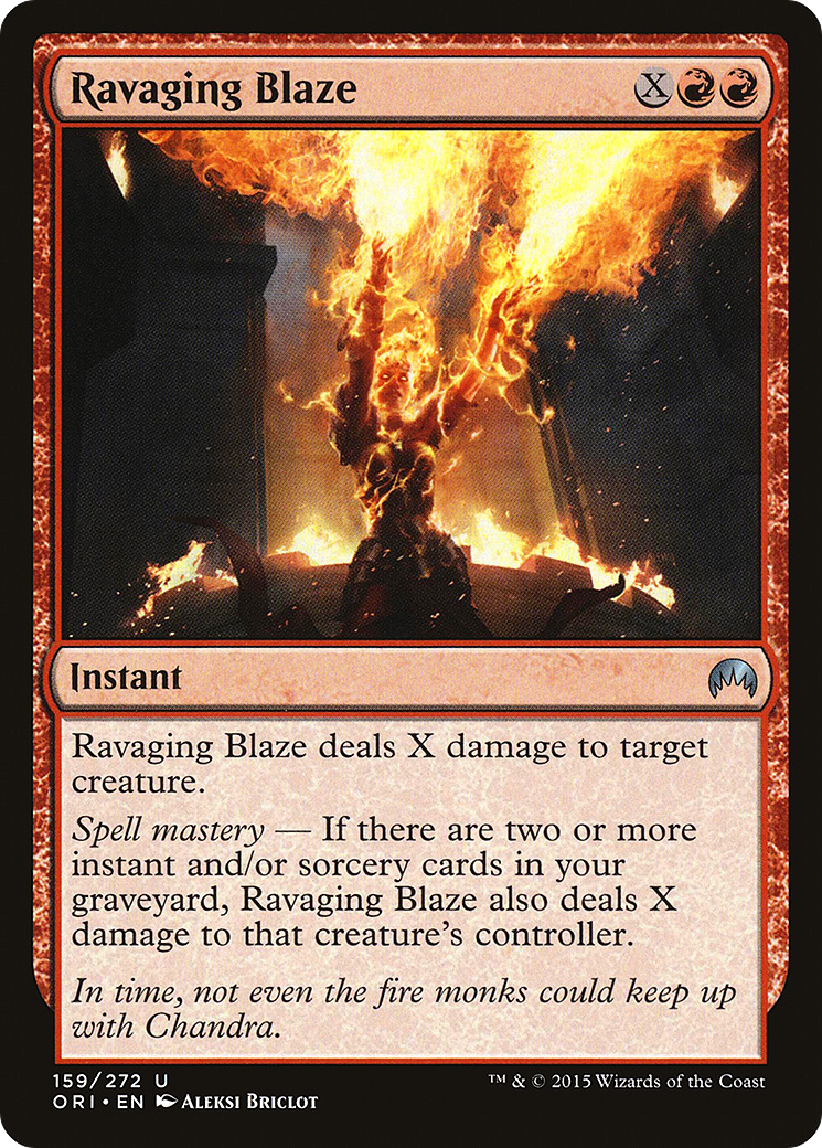 Ravaging Blaze (ORI-159) [Magic Origins] Foil
