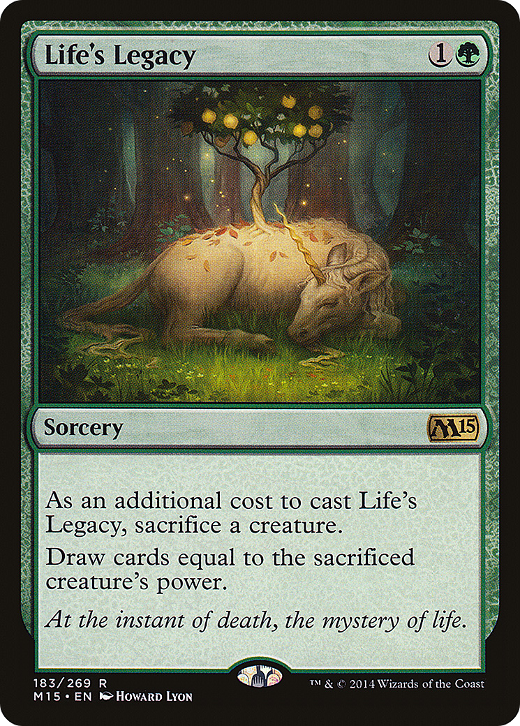 Life's Legacy (M15-183) [Magic 2015] Foil