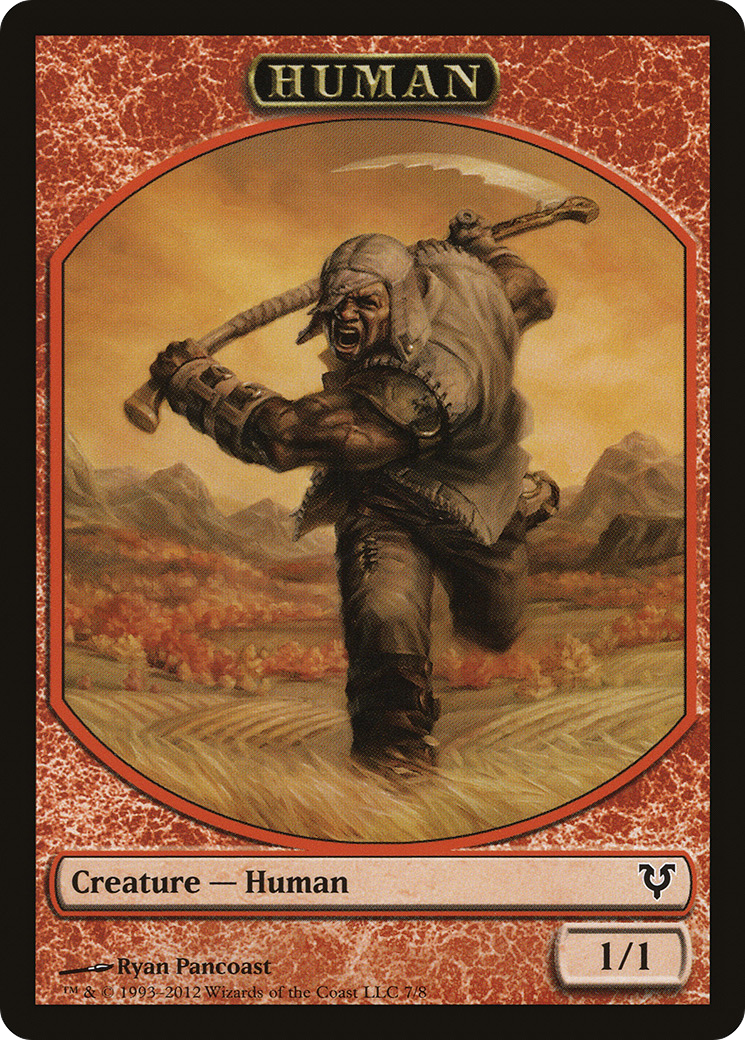 Human Token (AVR-007) [Avacyn Restored Tokens]