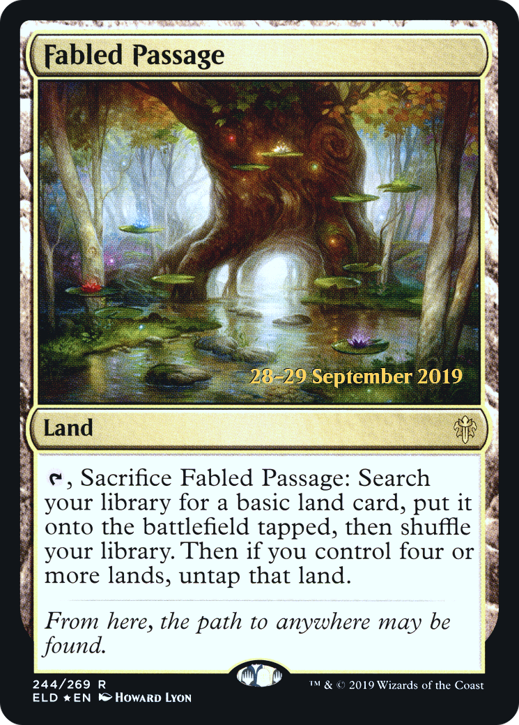 Fabled Passage (ELD) (PRE-244) [Throne of Eldraine Promos] Foil