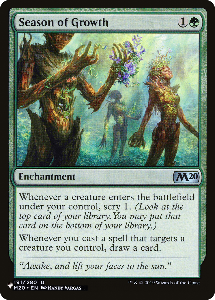 Season of Growth (LIST-191/280) [The List]