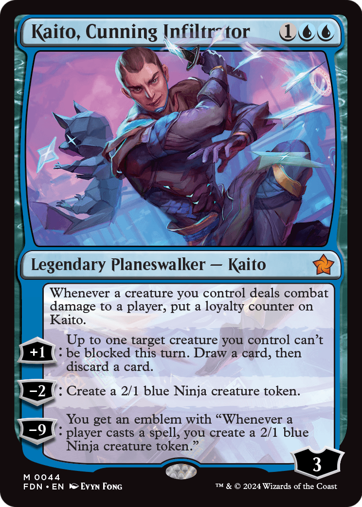 Kaito, Cunning Infiltrator (FDN-044) [Foundations]