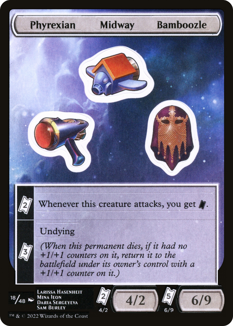 Phyrexian Midway Bamboozle (UNF-018) [Unfinity Sticker Sheets]