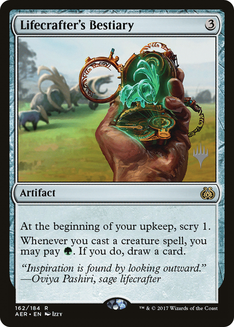 Lifecrafter's Bestiary (PPIKO-162) [Promo Pack: Aether Revolt Promos] Foil