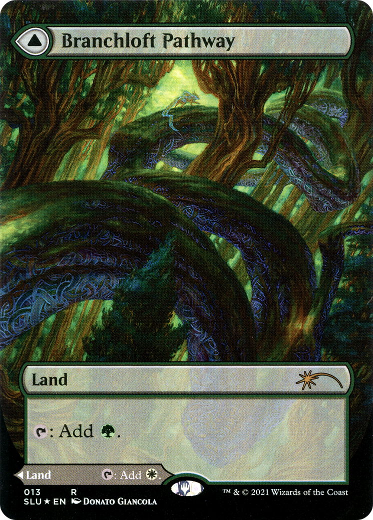 Branchloft Pathway (Borderless) (SLU-013) (Showcase) [Secret Lair: Ultimate Edition] Foil