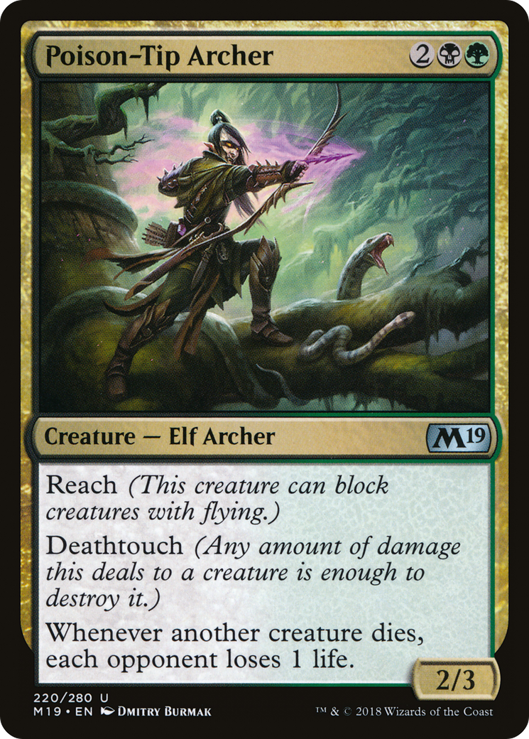 Poison-Tip Archer (M19-220) [Core Set 2019] Foil