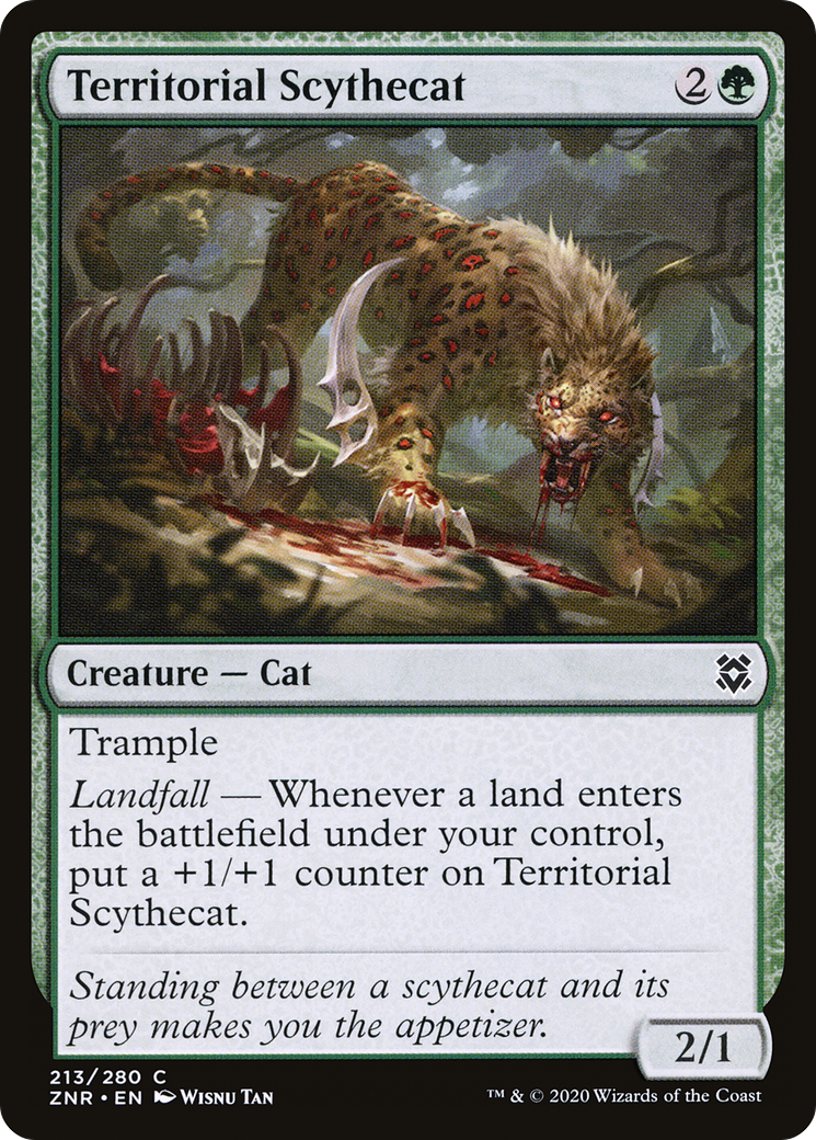 Territorial Scythecat (ZNR-213) [Zendikar Rising]