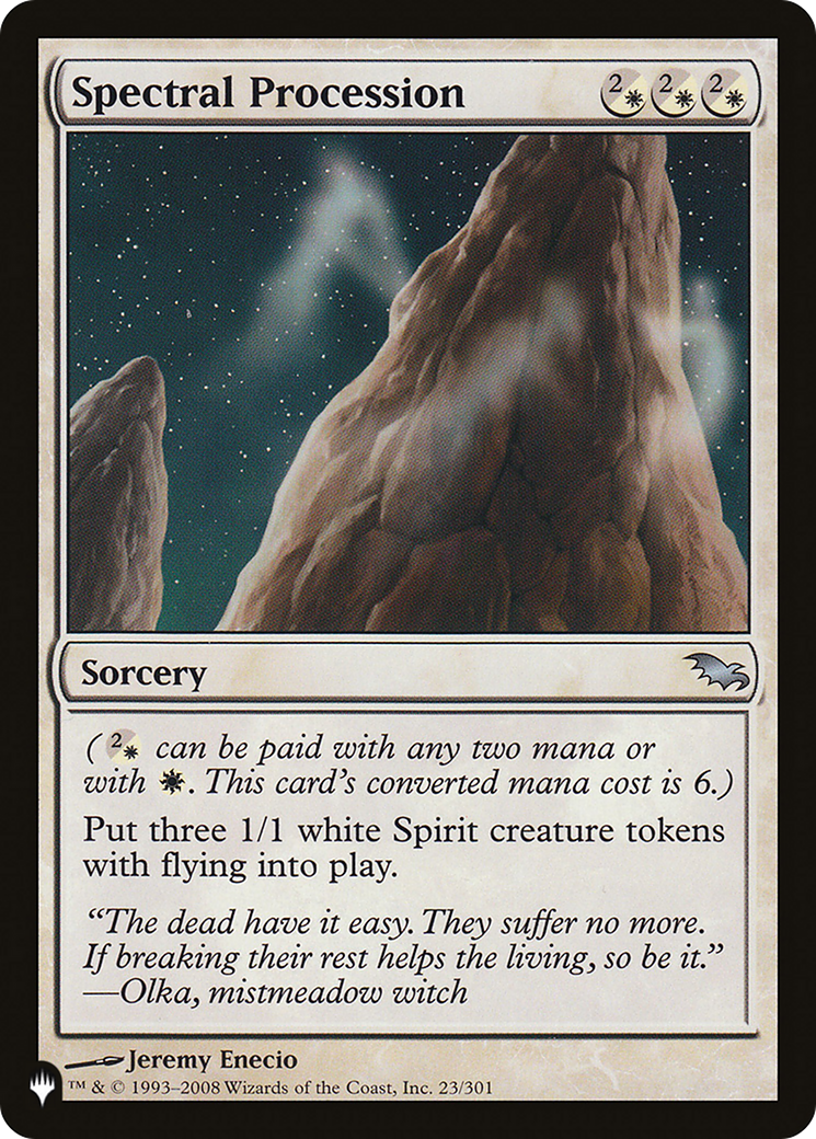 Spectral Procession (LIST-23/301) [The List]