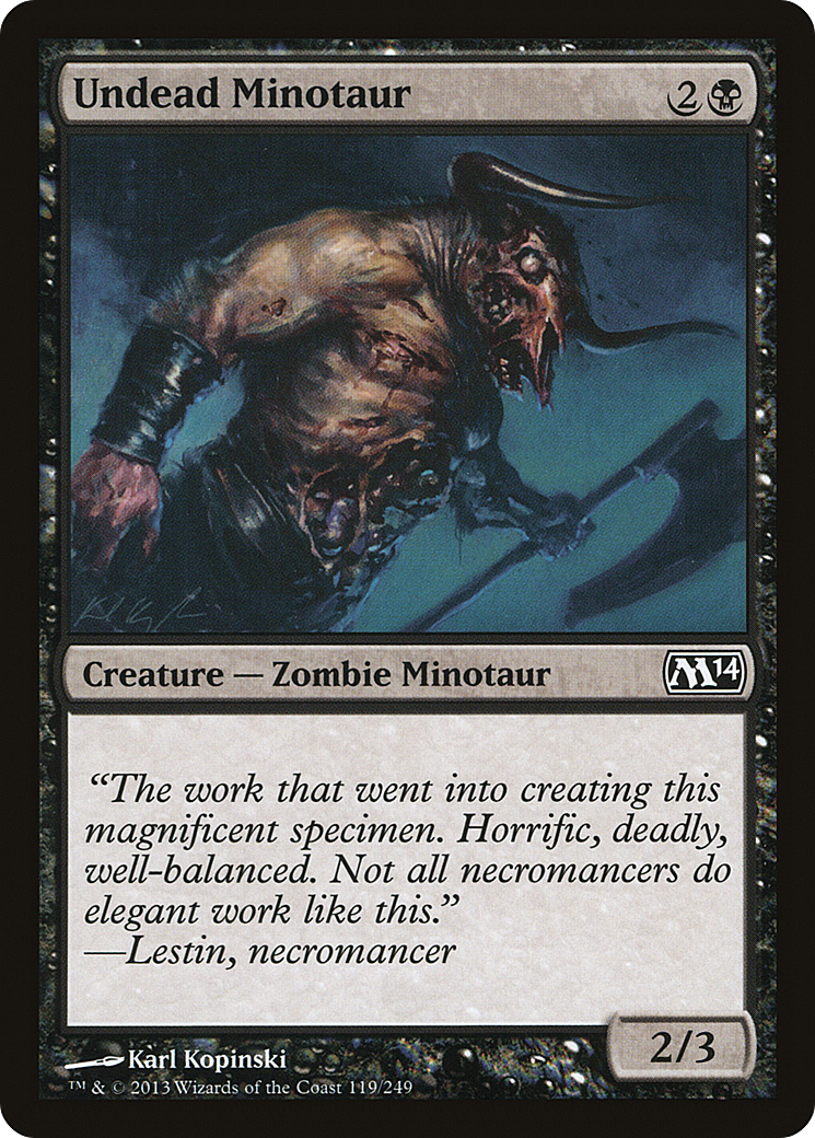 Undead Minotaur (M14-119) [Magic 2014] Foil