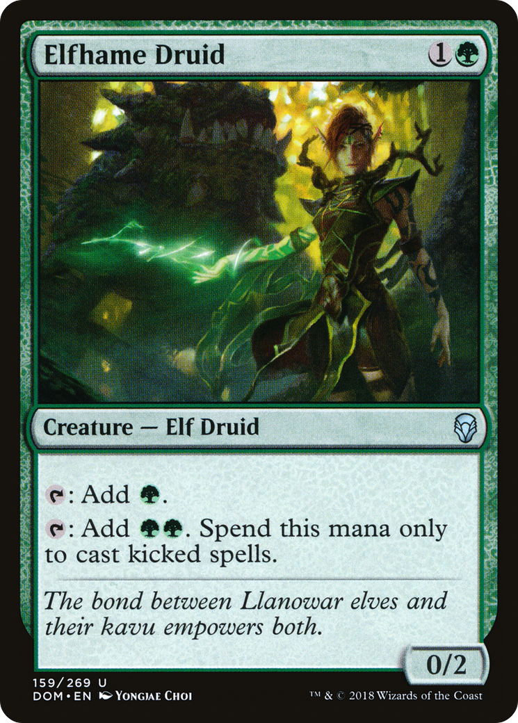 Elfhame Druid (DOM-159) [Dominaria] Foil