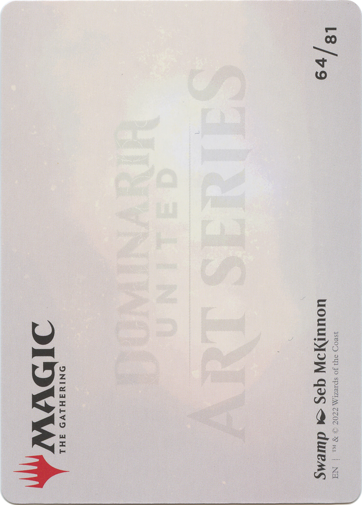 Swamp // Swamp (ADMU-064) (Borderless) [Dominaria United Art Series] Foil