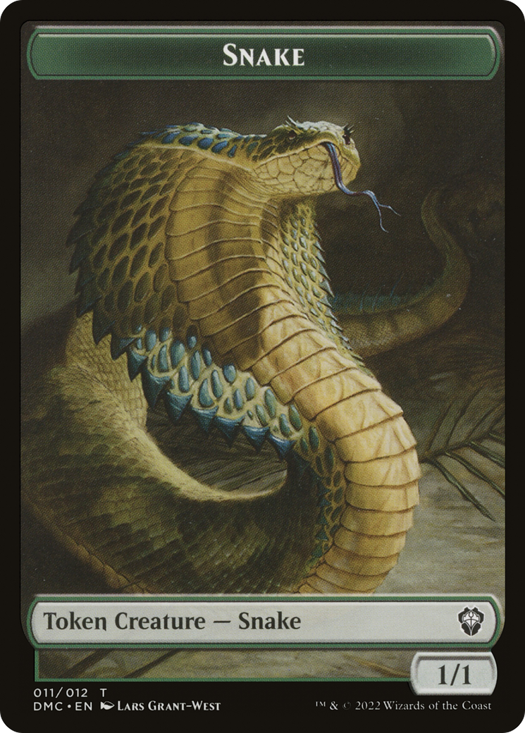 Snake (TDMC-011) [Dominaria United Commander Tokens] Foil