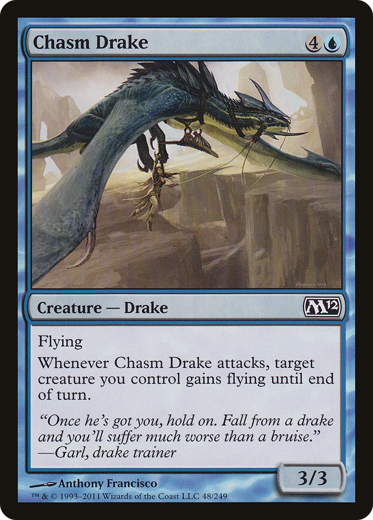 Chasm Drake (M12-048) [Magic 2012] Foil