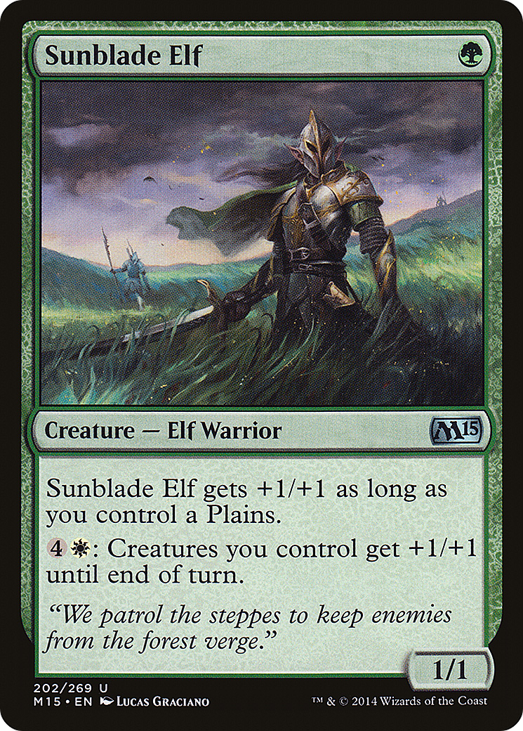 Sunblade Elf (M15-202) [Magic 2015]