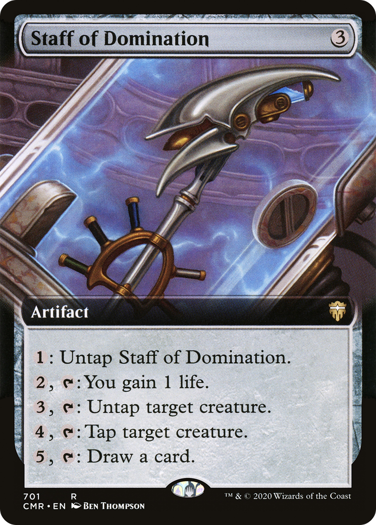 Staff of Domination (Extended Art) (CMR-701) [Commander Legends]