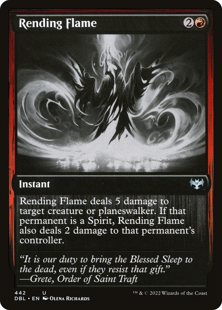 Rending Flame (DBL-442) [Innistrad: Double Feature] Foil
